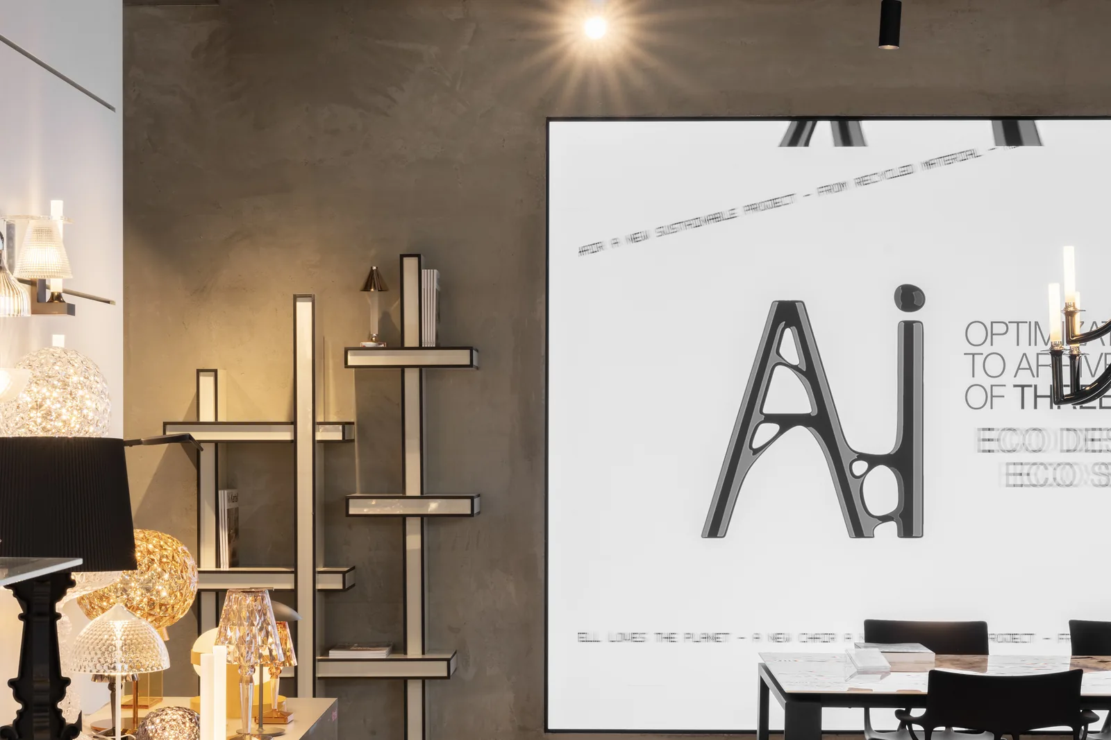 Espace du showroom Kartell Brussels